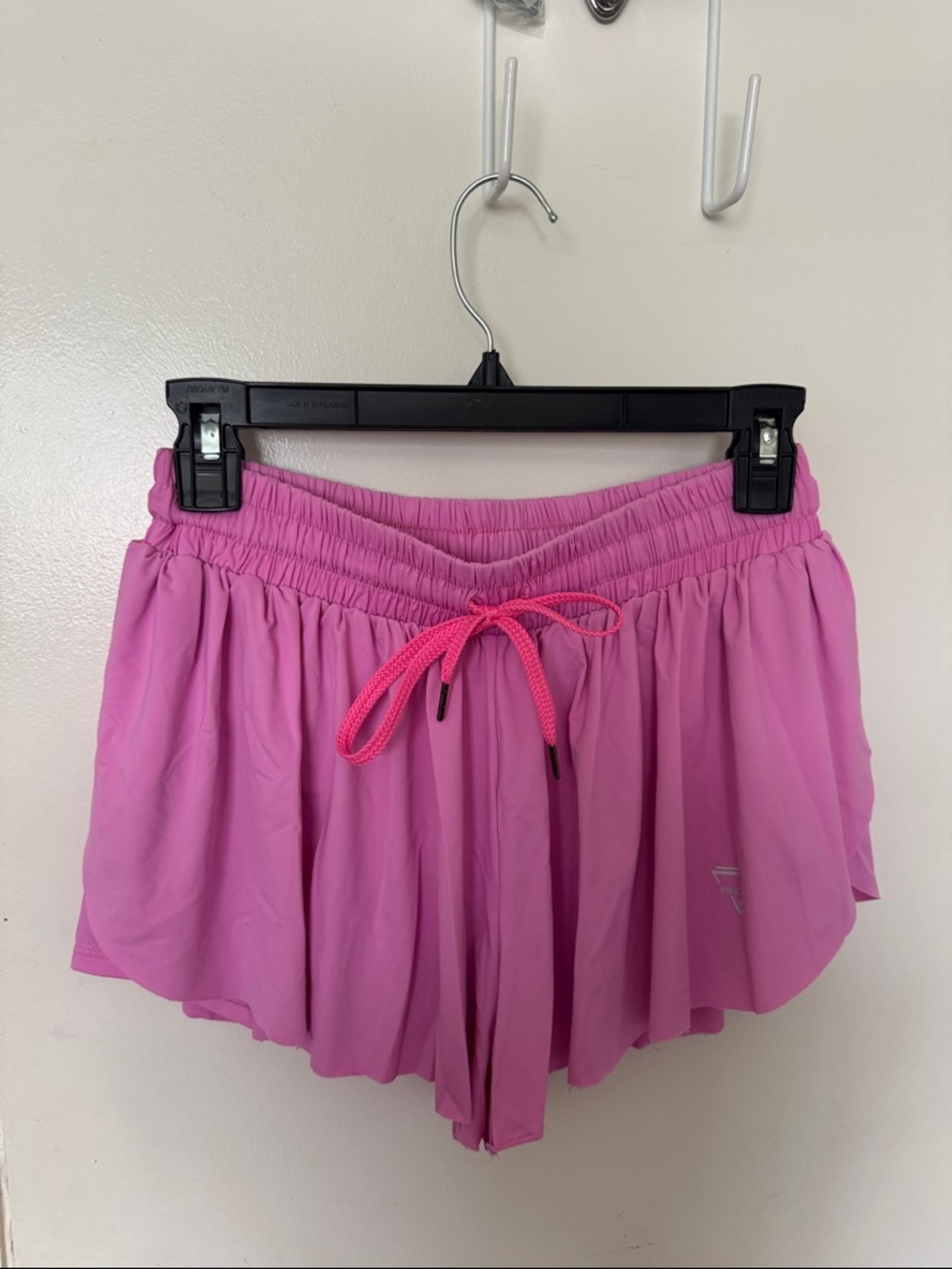 Women’s Pink Athletic Shorts with Drawstring Waist
